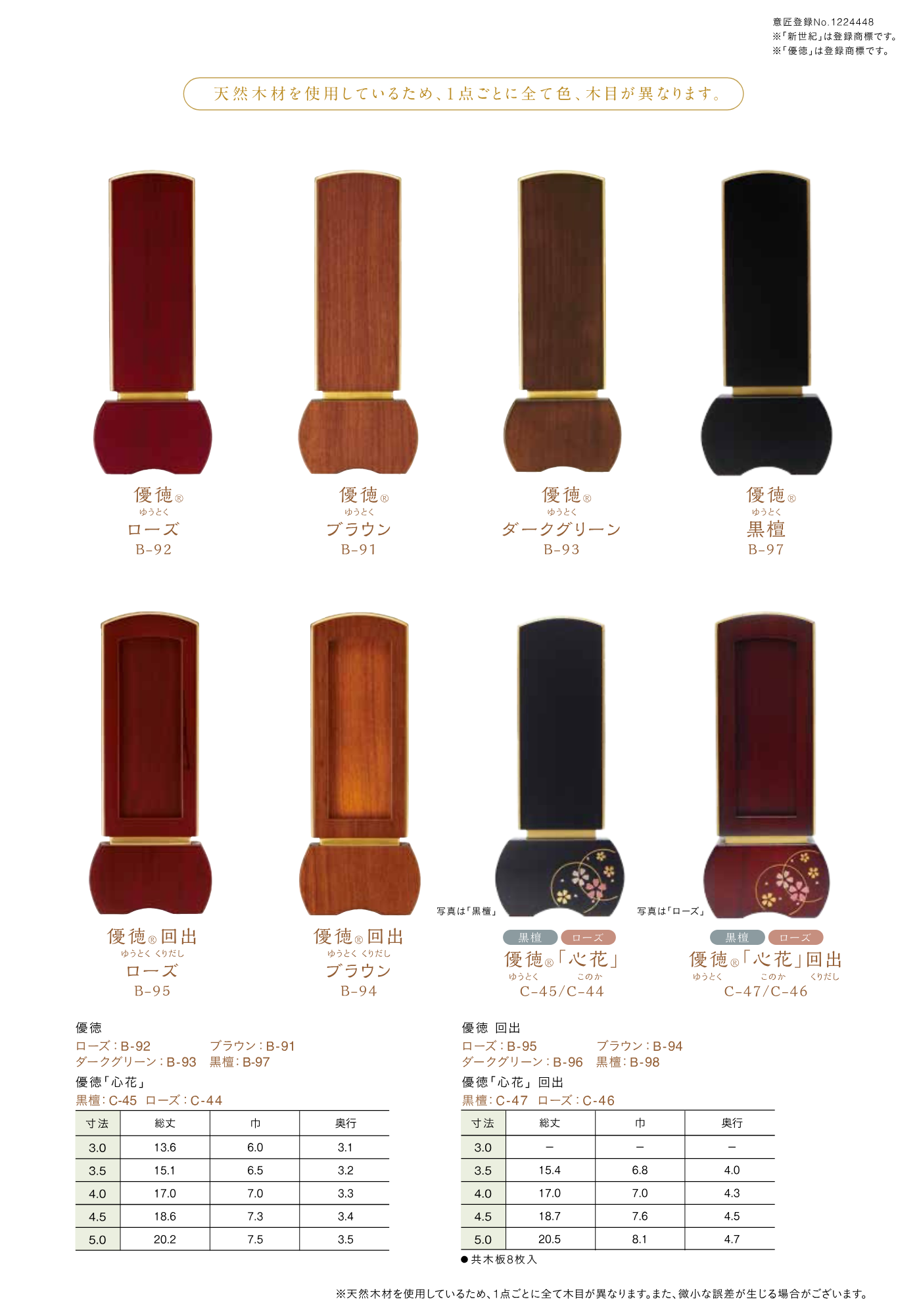 新世紀 位牌